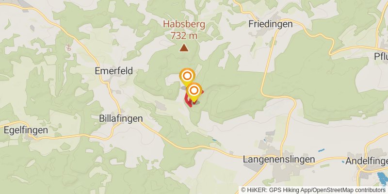 Schwäbische Alb Südrand - Weg HW 2 spur 2 Map