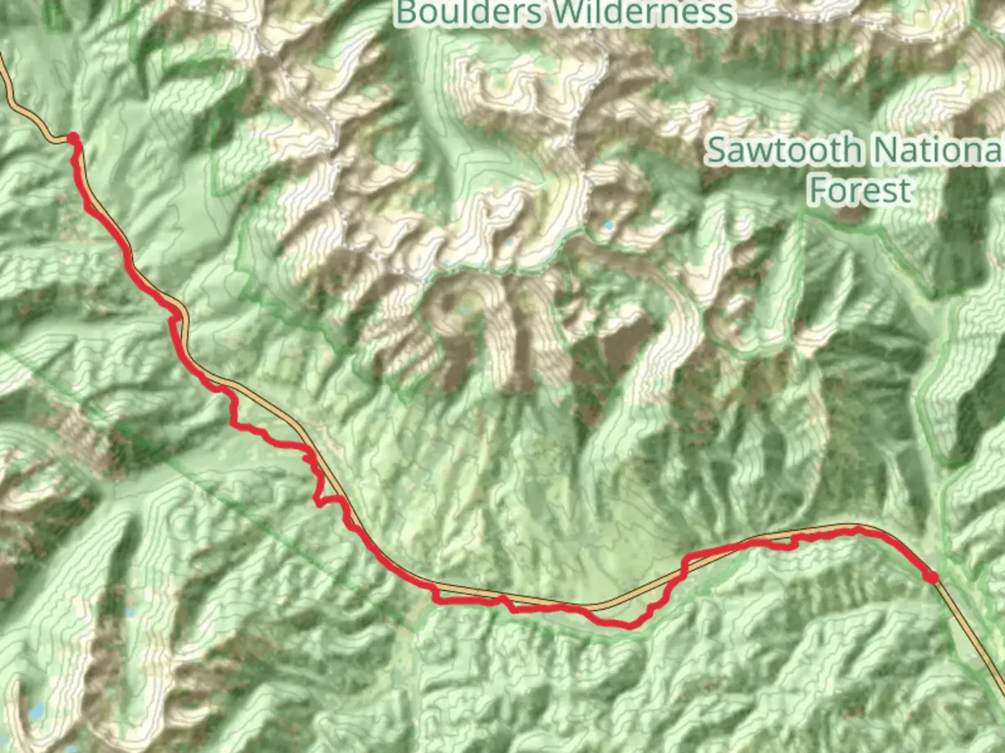 An image depicting the trail Harriman Trail and its surrounding area.