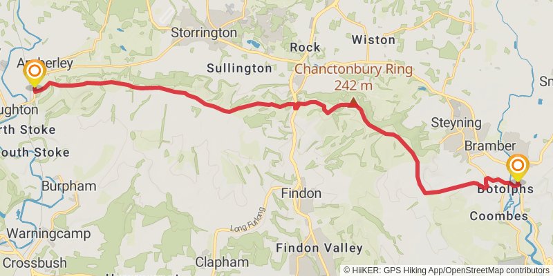 South Downs Way stage 5 Map