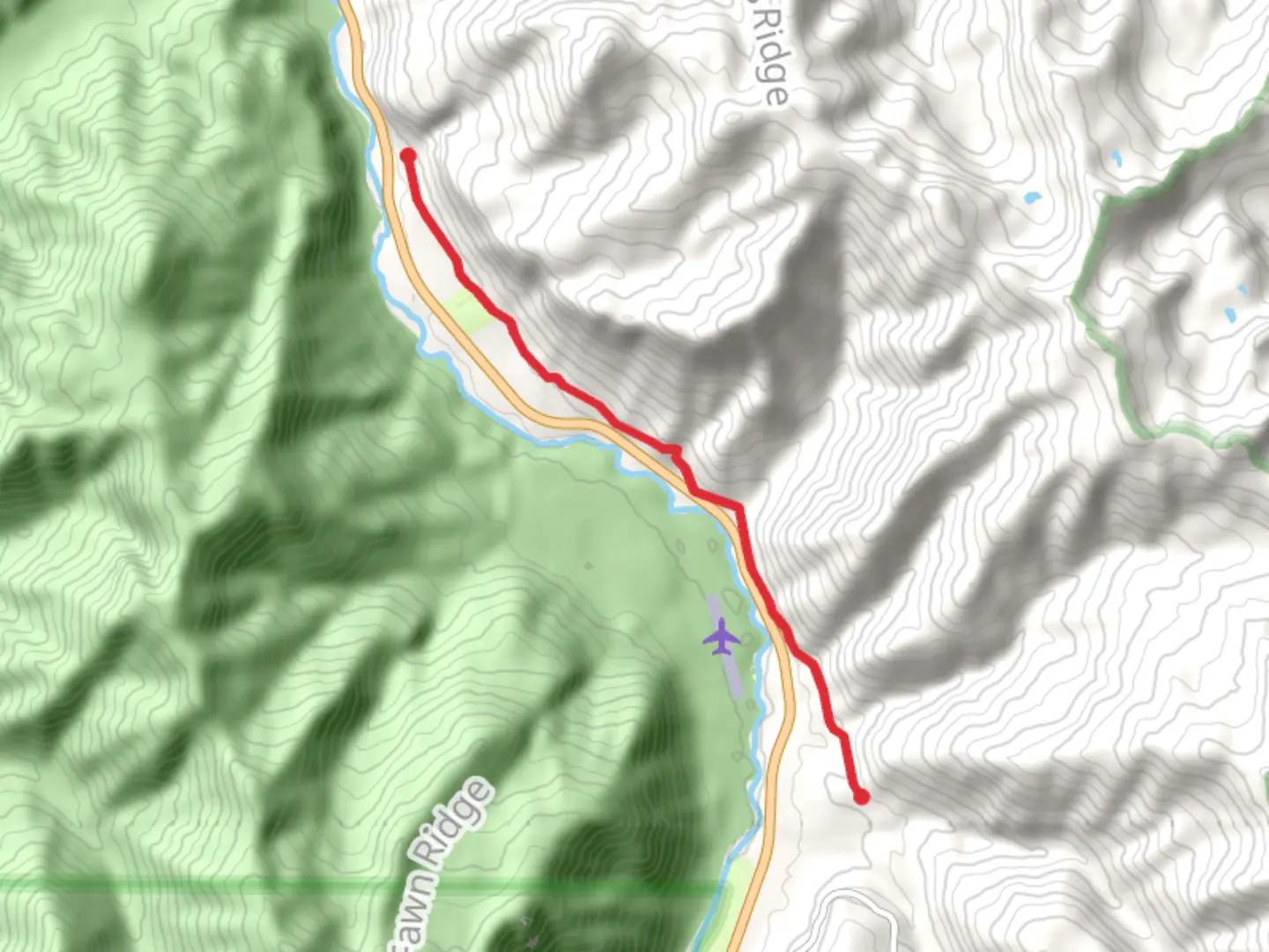 An image depicting the trail White River Trail and its surrounding area.