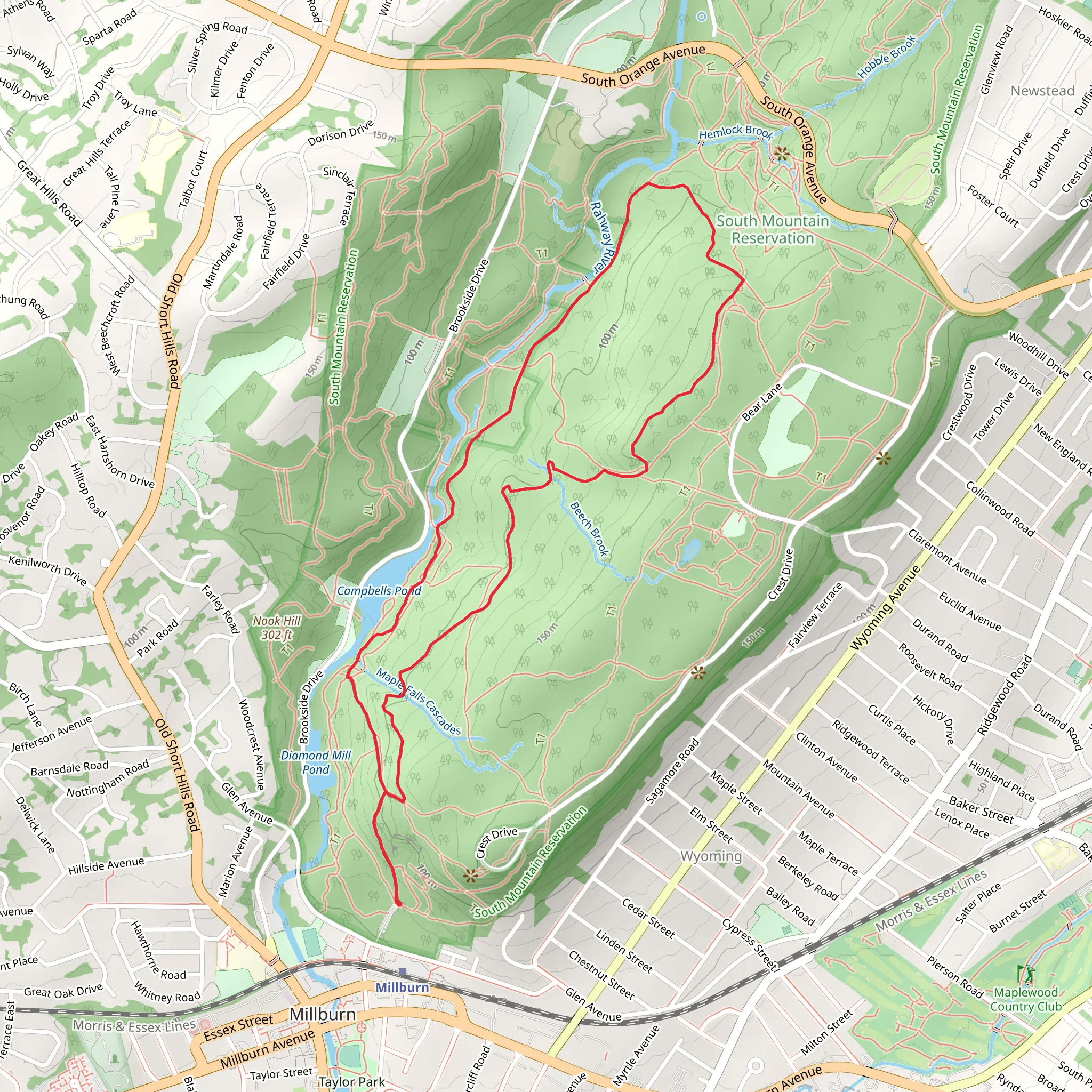 Balls Bluff Trail and Lenape Trail Loop mobile static map