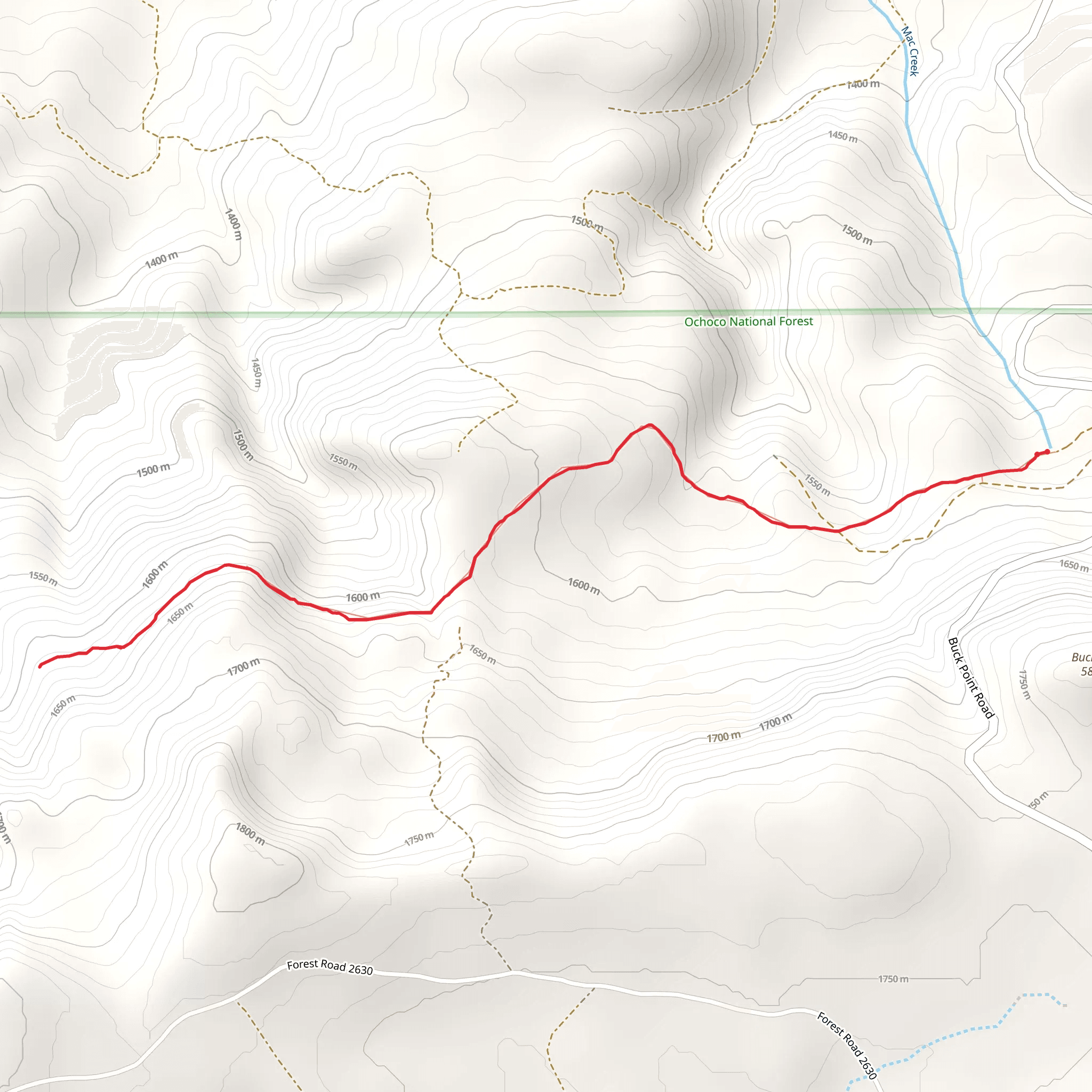 Barnhouse Trail mobile static map