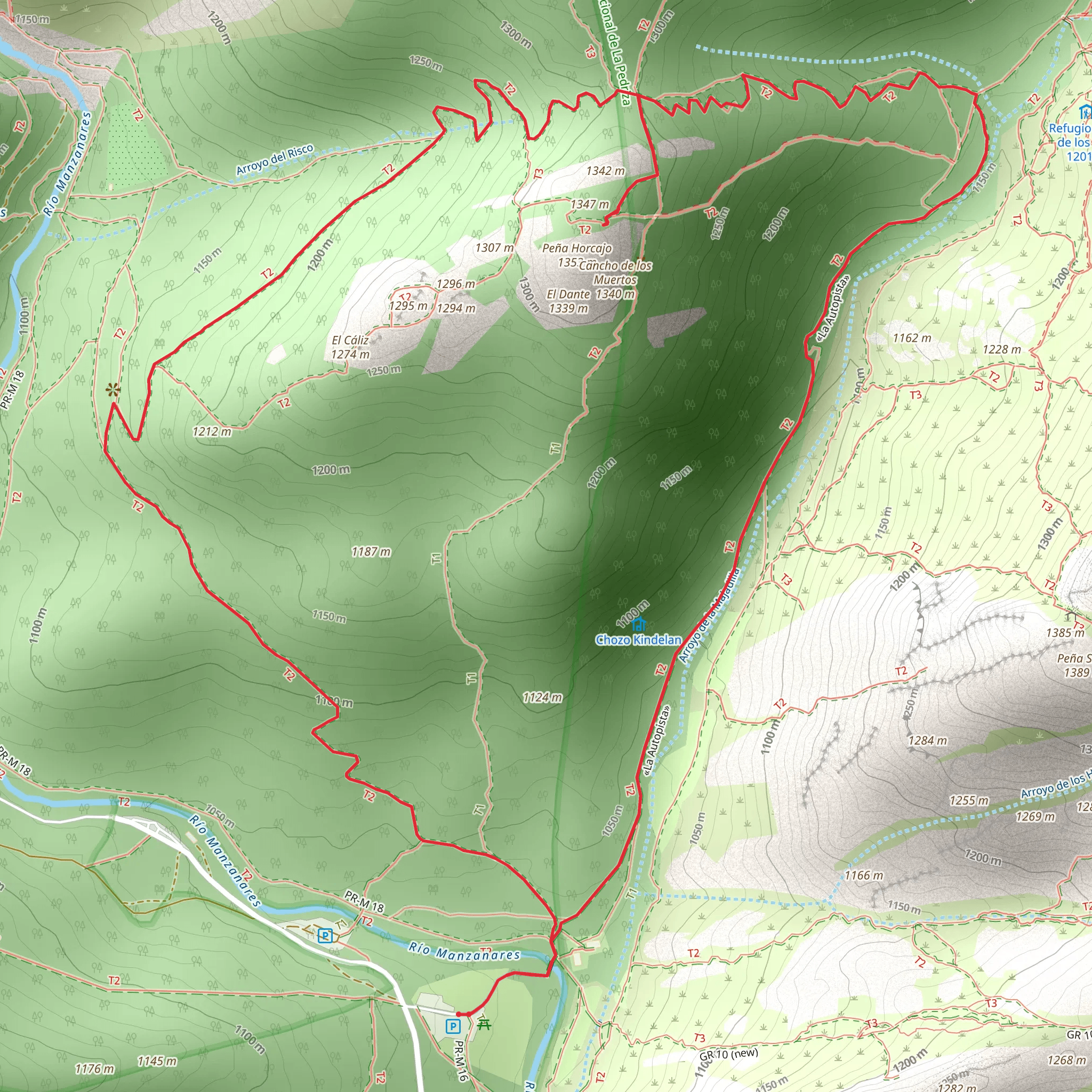 Cancho de los Muertos Trail mobile static map