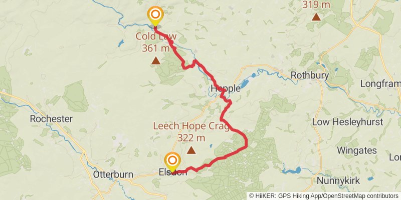 Alternative Coast to Coast stage 14 Map