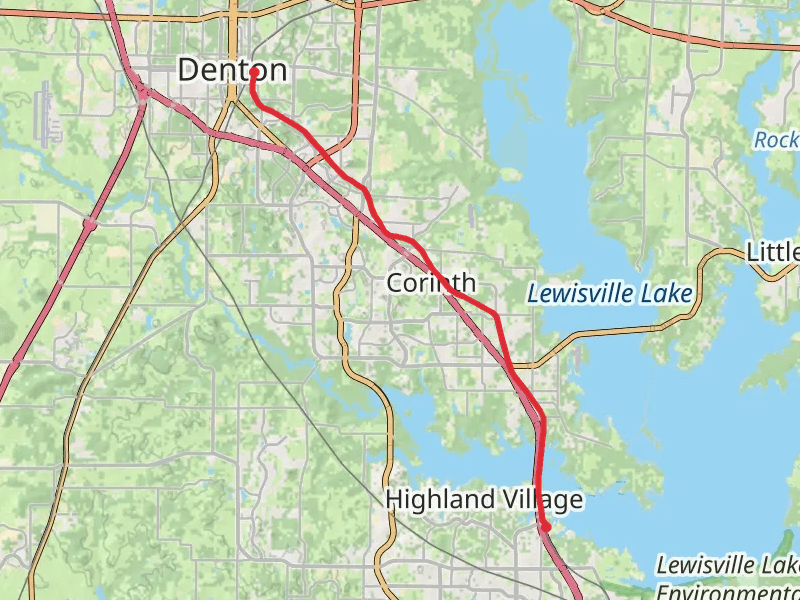 A-Train Rail Trail from Denton