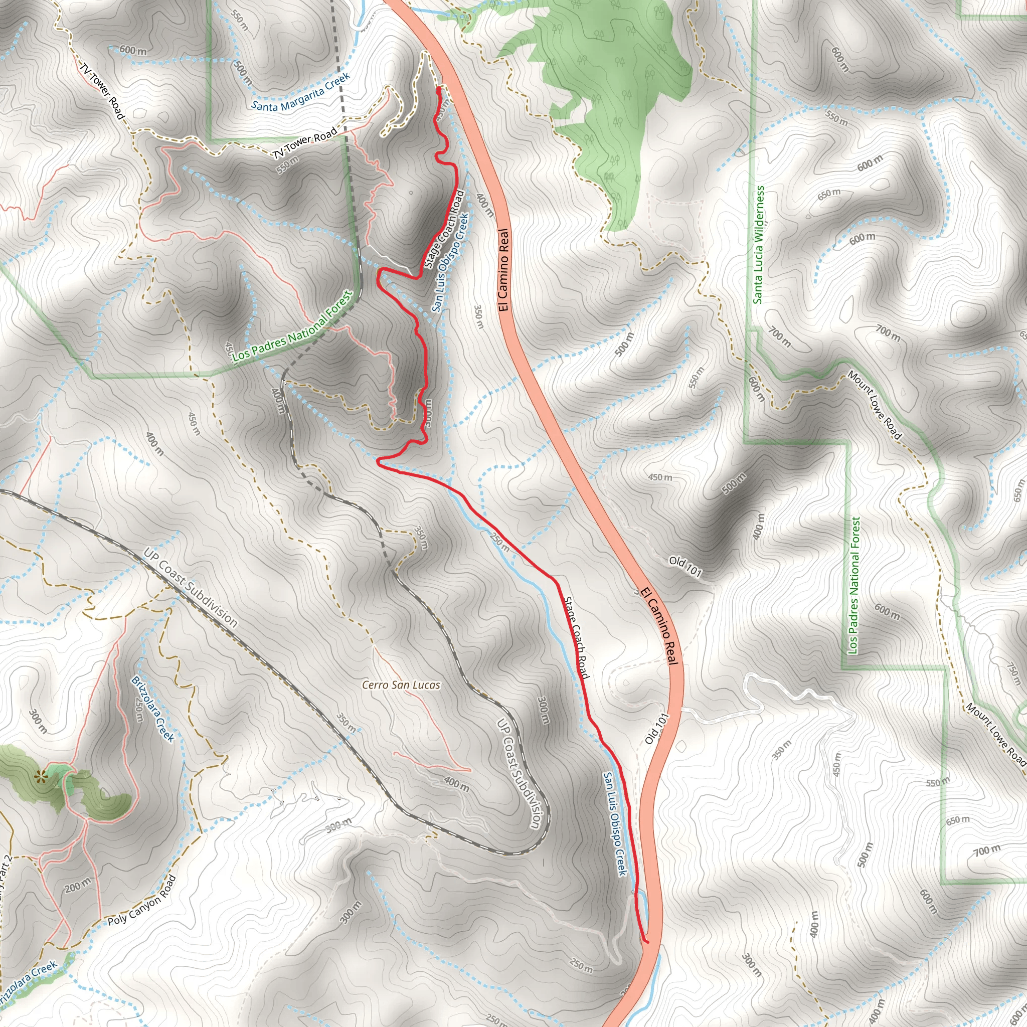 Stage Coach Road mobile static map