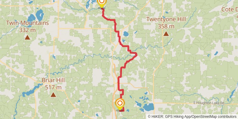 Shore To Shore Trail spur 1 Map