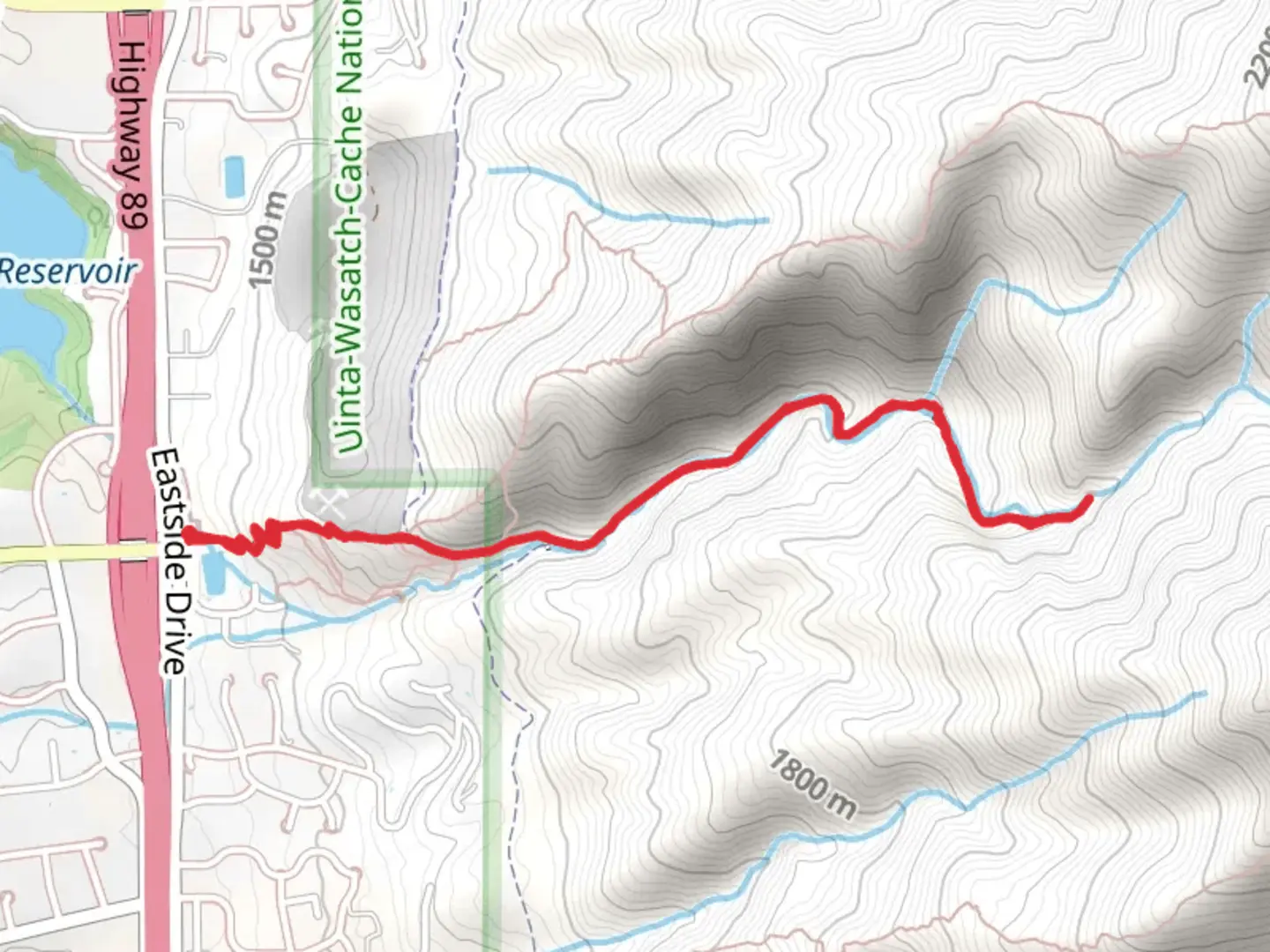 An image depicting the trail Adams Canyon Trail and its surrounding area.