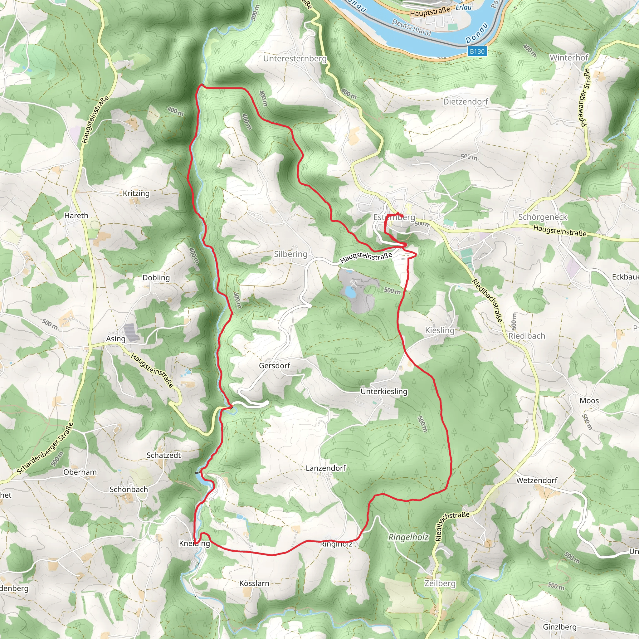 Esternberg Kößlbach Loop mobile static map