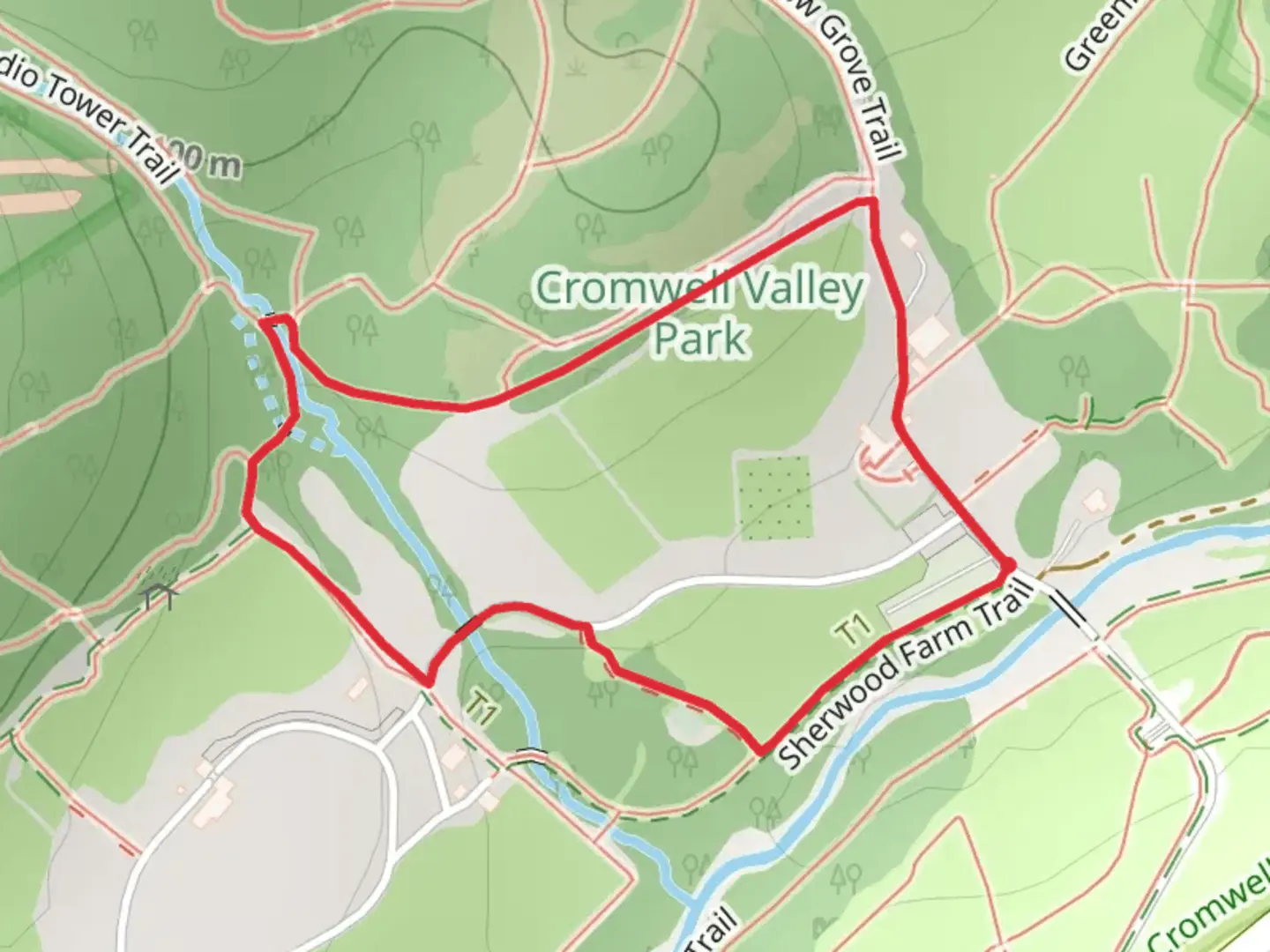 An image depicting the trail Children's Garden Loop and its surrounding area.