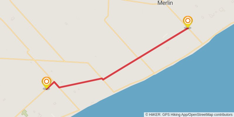 Waterfront Trail stage 52 Map