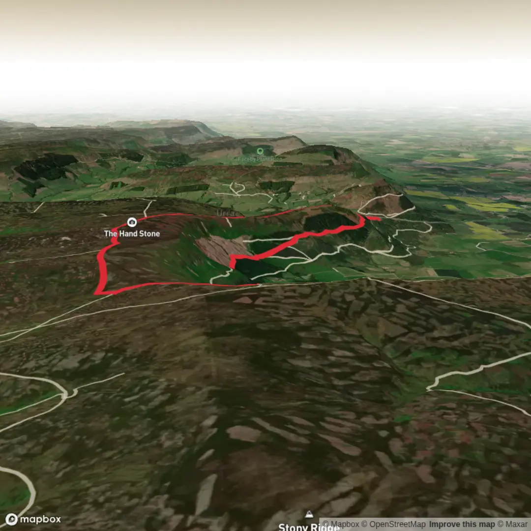 An image depicting the trail Circular route via Ingleby incline. and its surrounding area.
