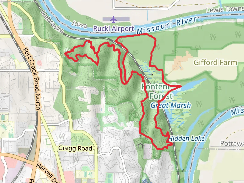 Hackberry Trail, Hawthorn Trail and Oak Trail Loop