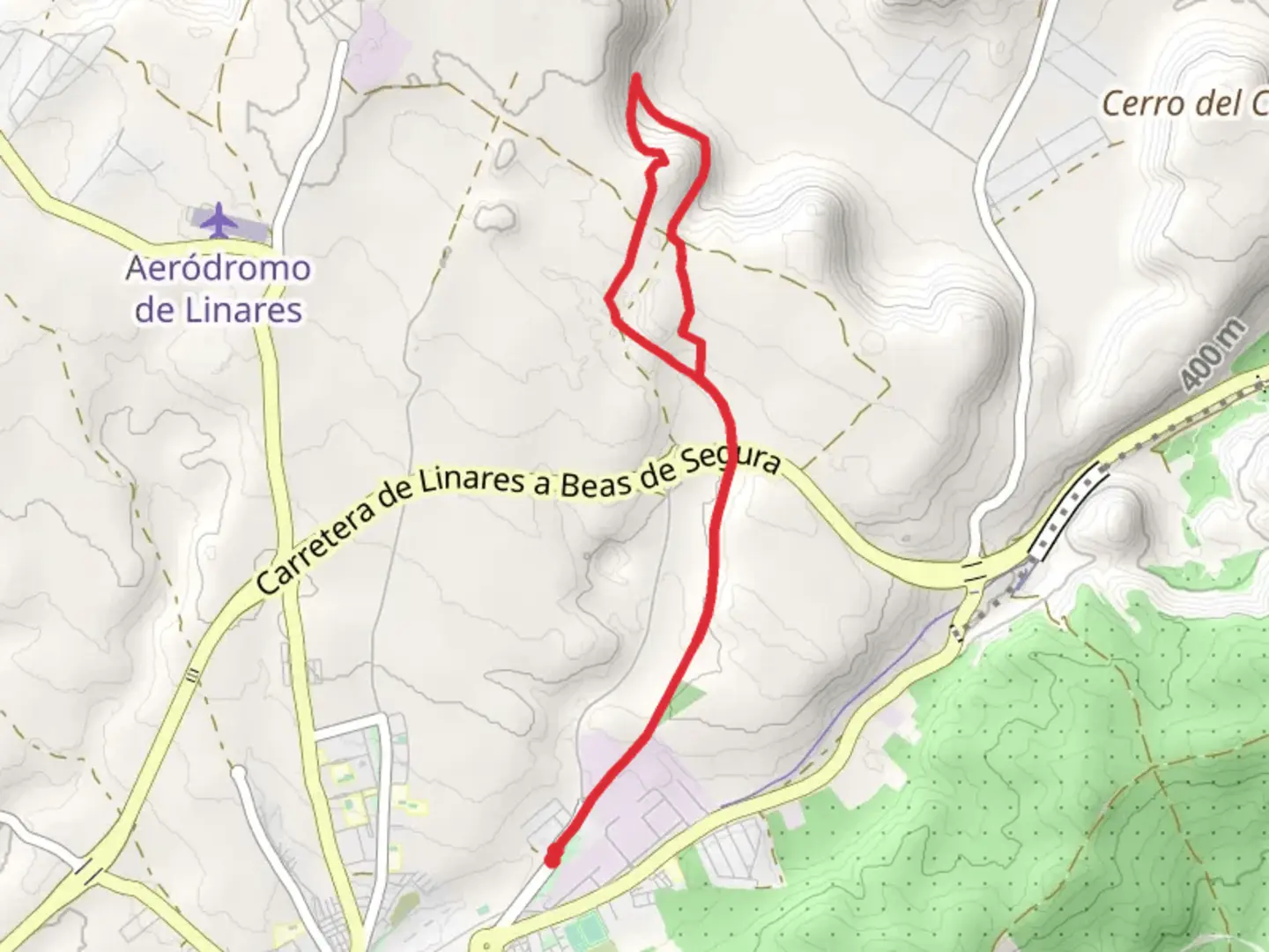 An image depicting the trail Wicker Mine PR A 263 and its surrounding area.