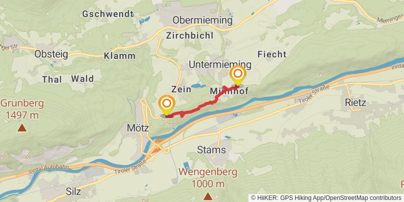 Jakobsweg Isar-Loisach-Leutascher Ache-Inn alt 3 Map