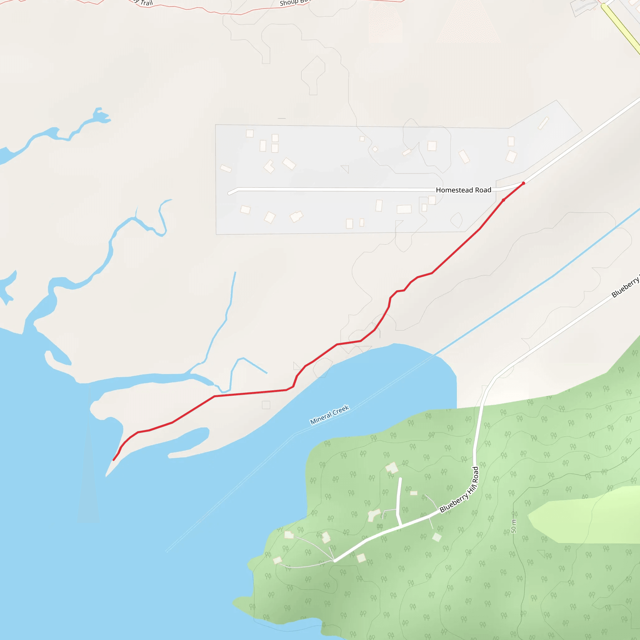 Homestead Road mobile static map