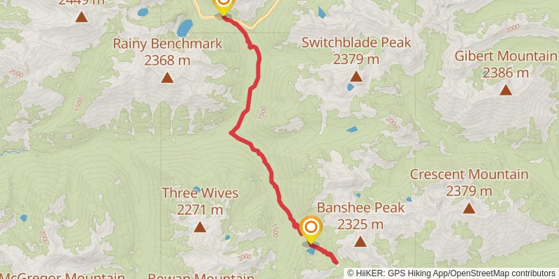 McAlester Creek via Bridge Creek Trail stage 2 Map