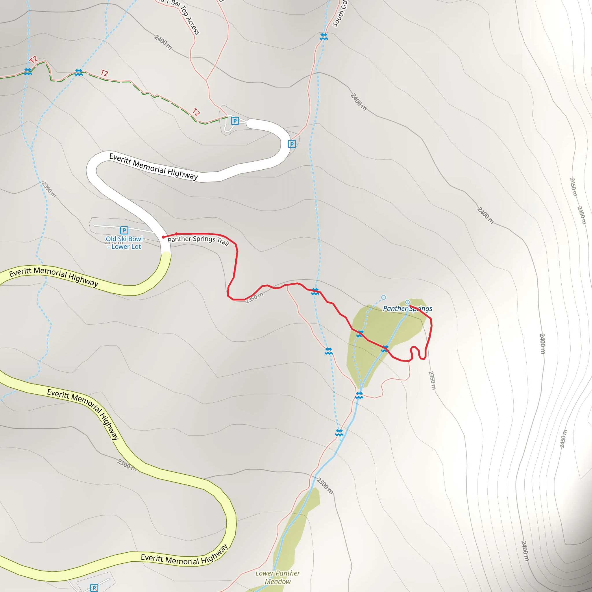 Panther Springs Trail mobile static map