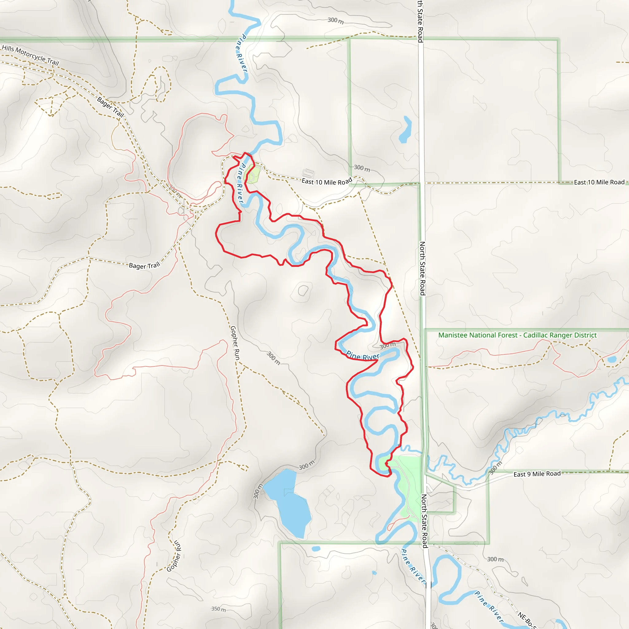 Silver Creek Pathway Loop mobile static map