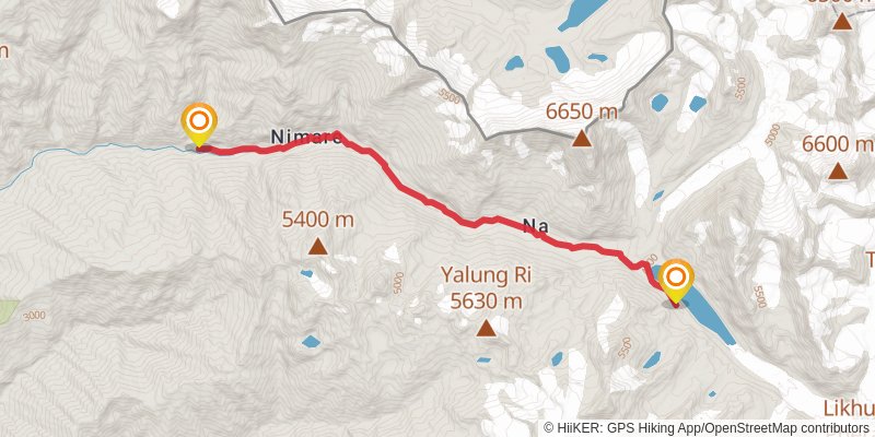 Great Himalayan Trail stage 26 Map