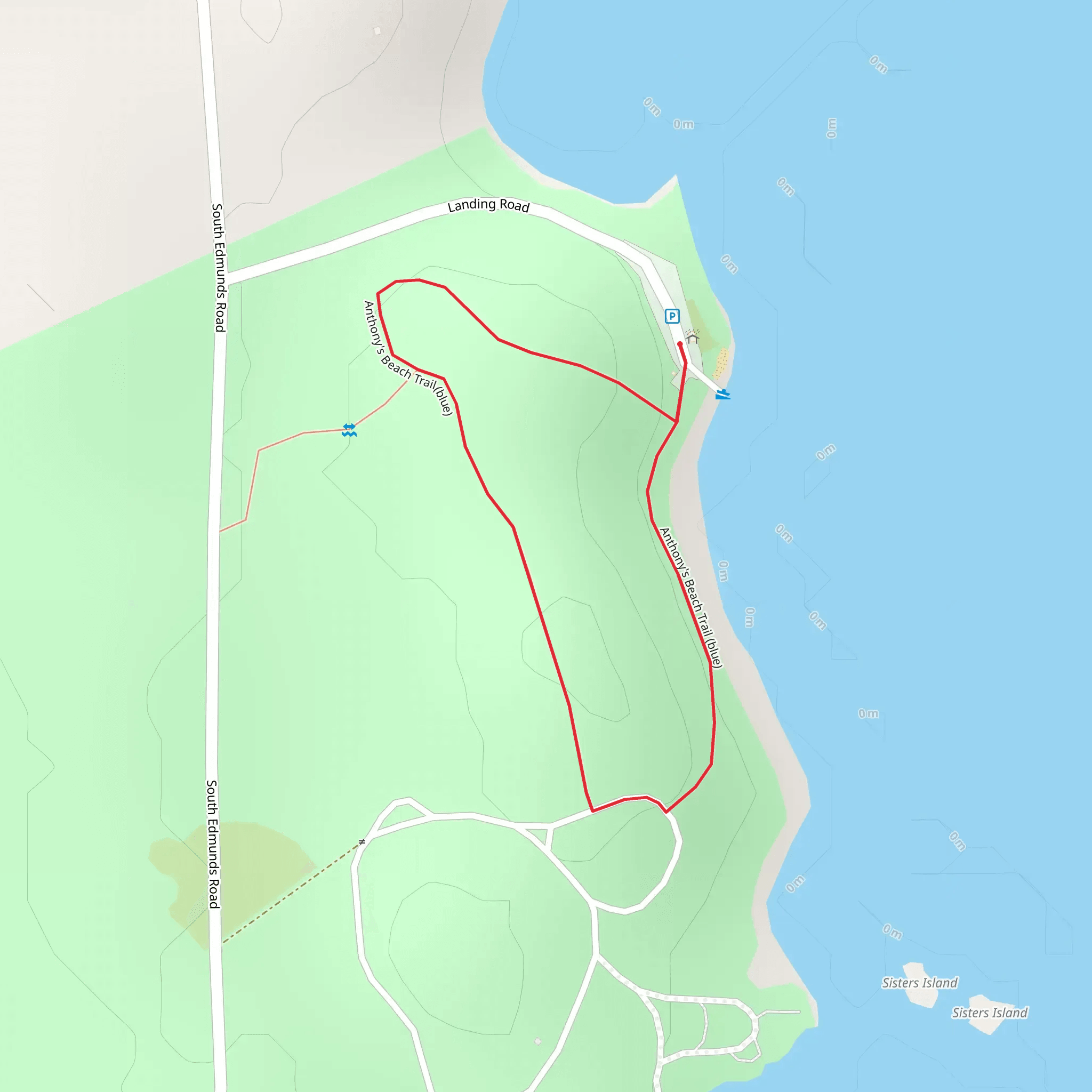 Anthony's Beach Trail Loop mobile static map