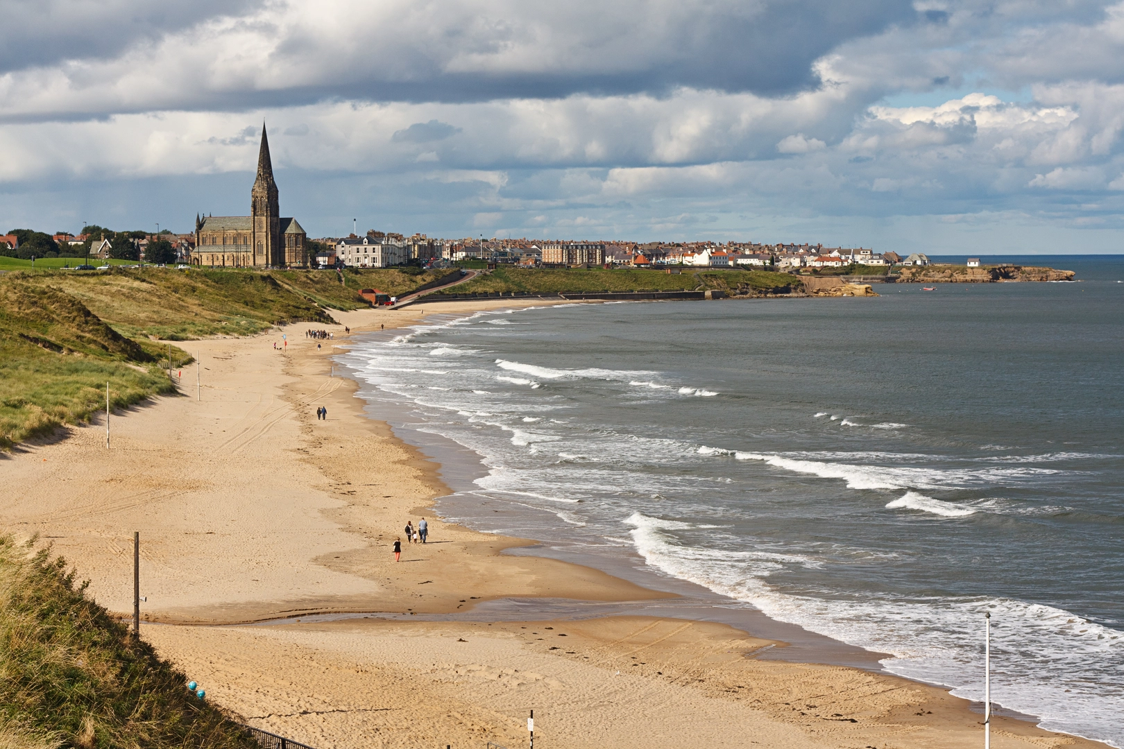 An image depicting the trail England Coast Path - South Bents to Amble and its surrounding area.