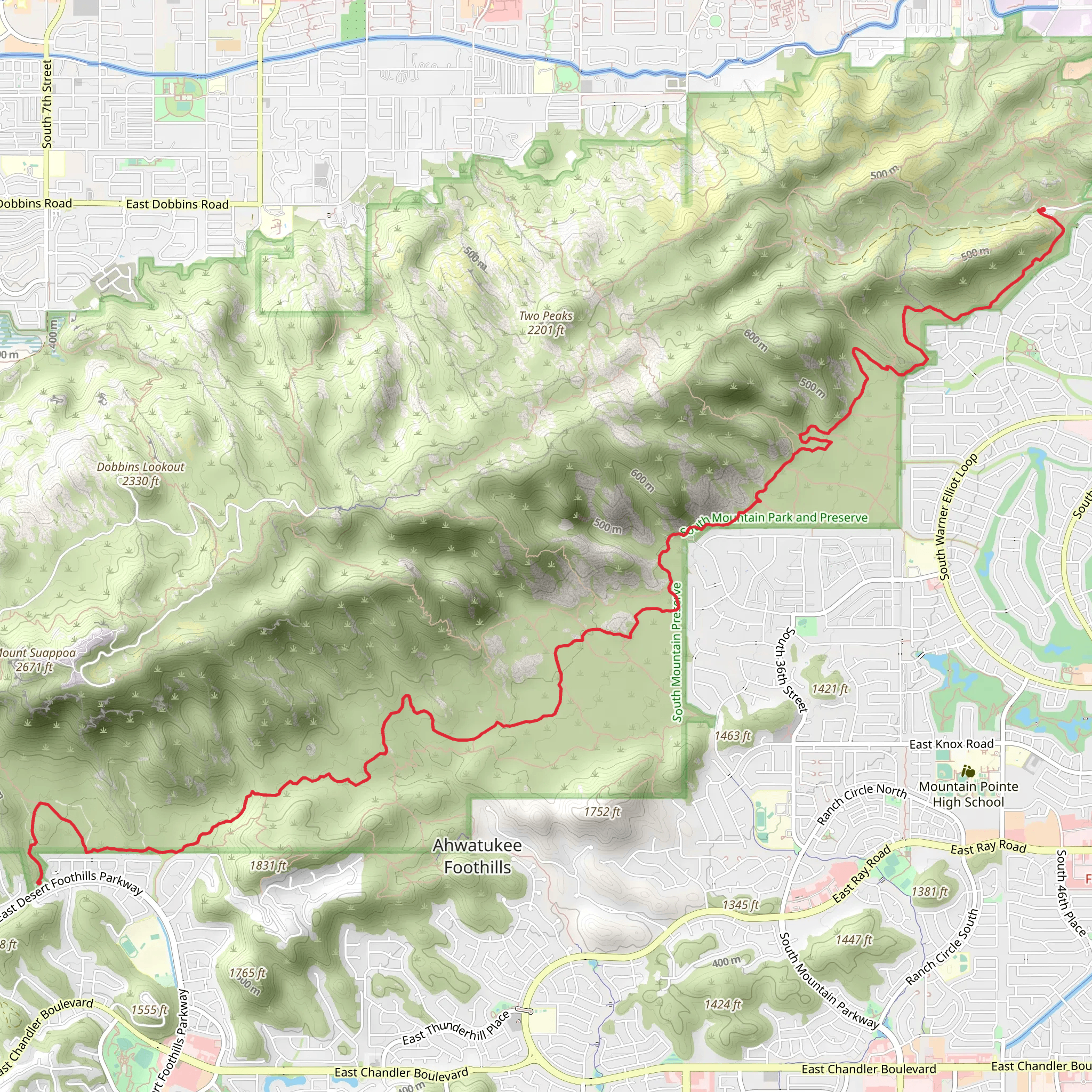 Desert Classic Trail mobile static map