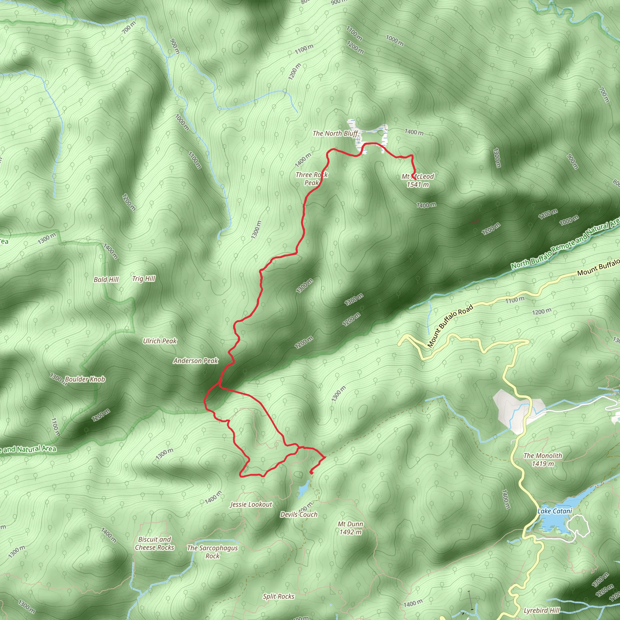 Mount McLeod Trail mobile static map