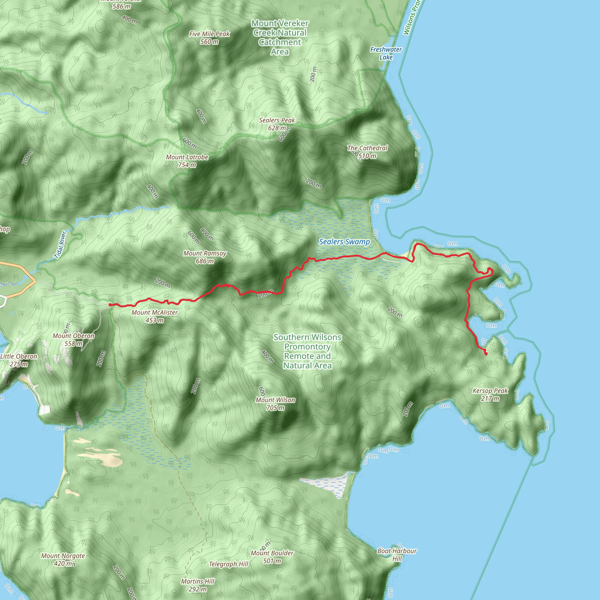 Wilsons Promontory - Refuge Cove Trail mobile static map