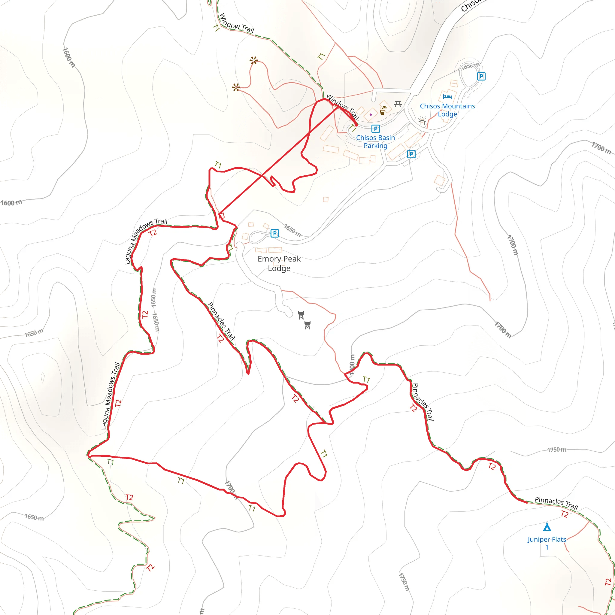Laguna Meadows Loop Trail mobile static map