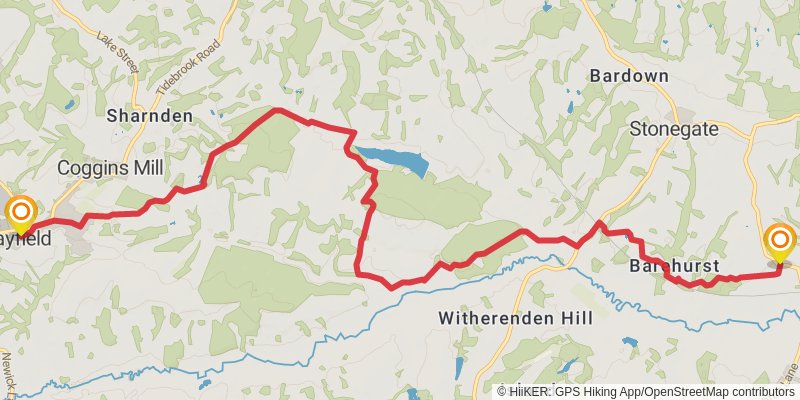 Dymchurch to Didcot Walk stage 5 Map