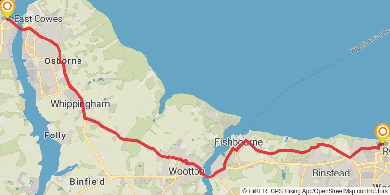 Isle of Wight Coastal Path stage 6 Map