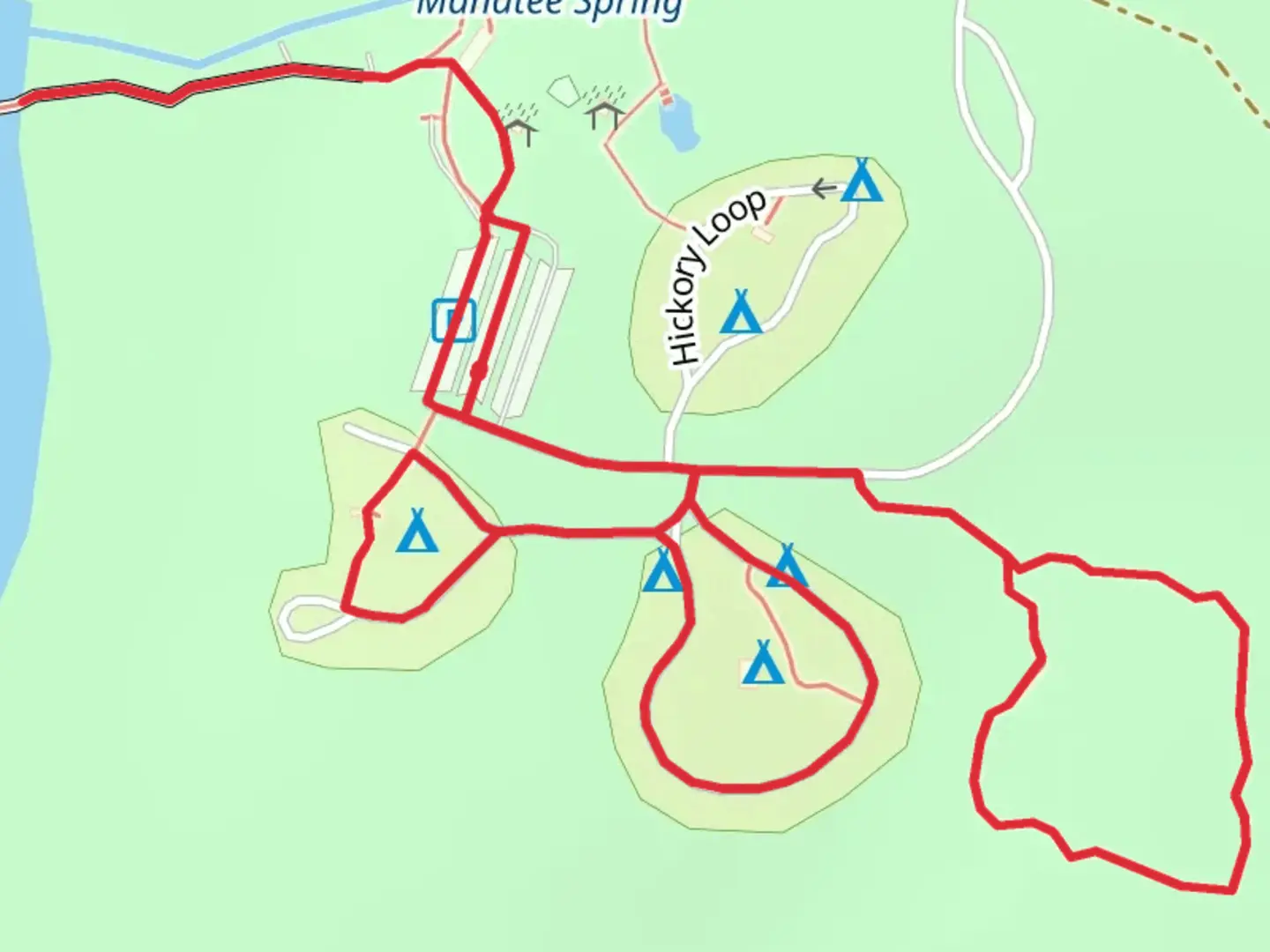 An image depicting the trail Sink Hole Trail Loop and its surrounding area.