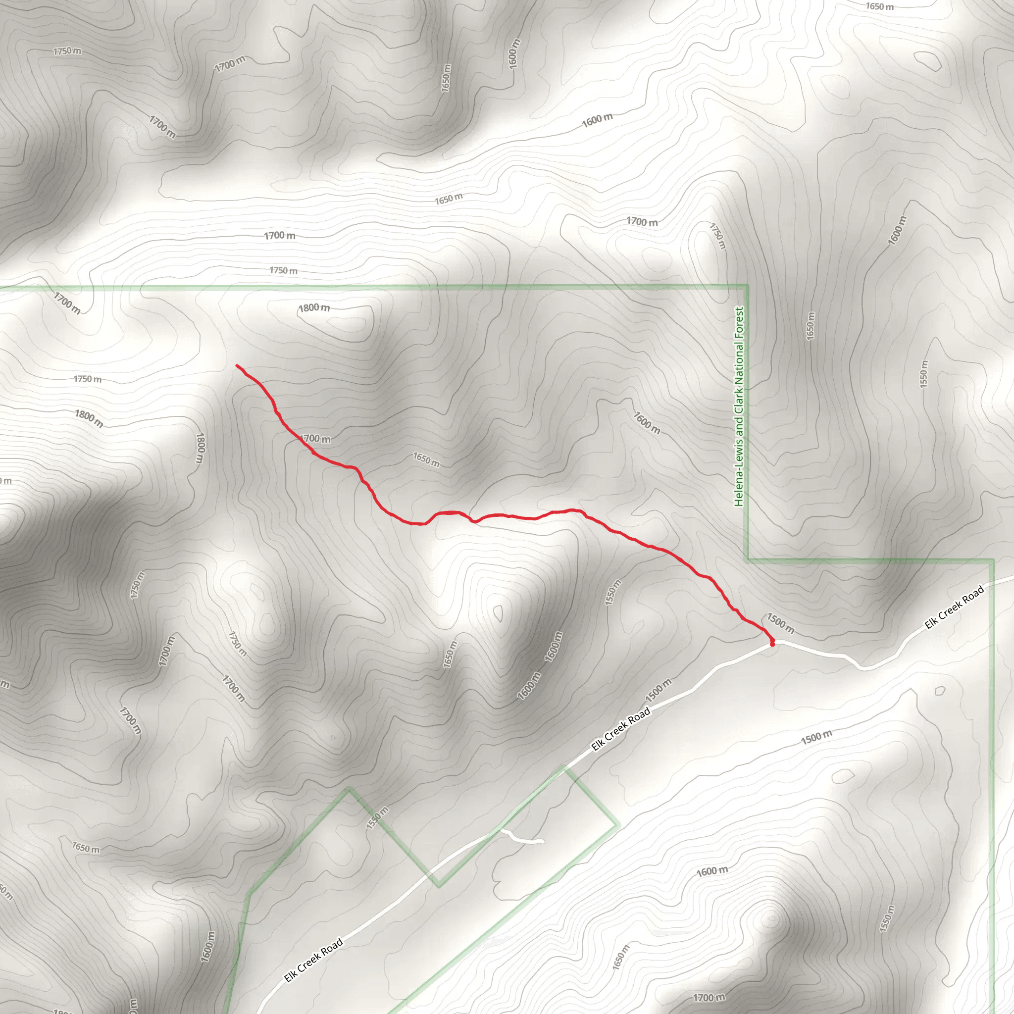 Sawmill Creek Trail mobile static map