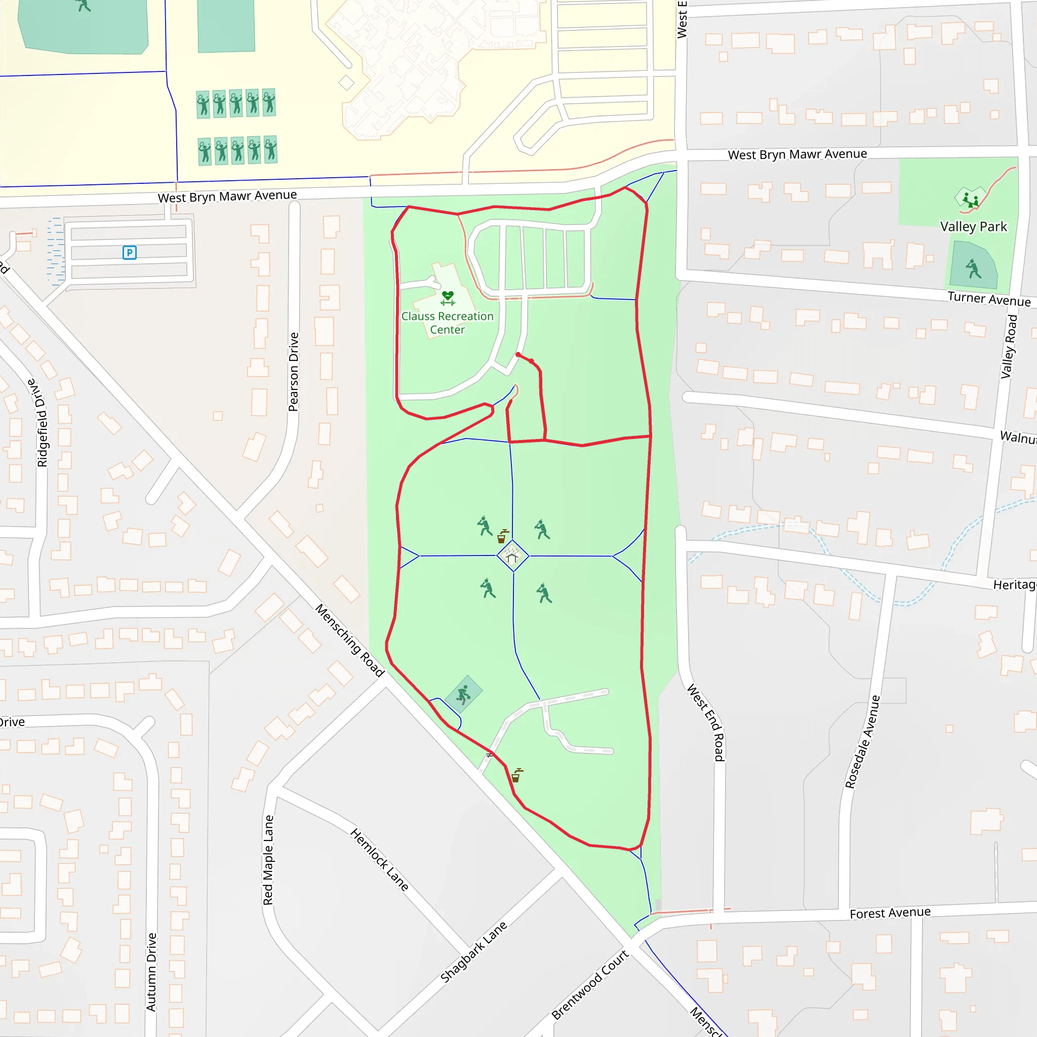 Clauss Farm Recreation Area Loop mobile static map