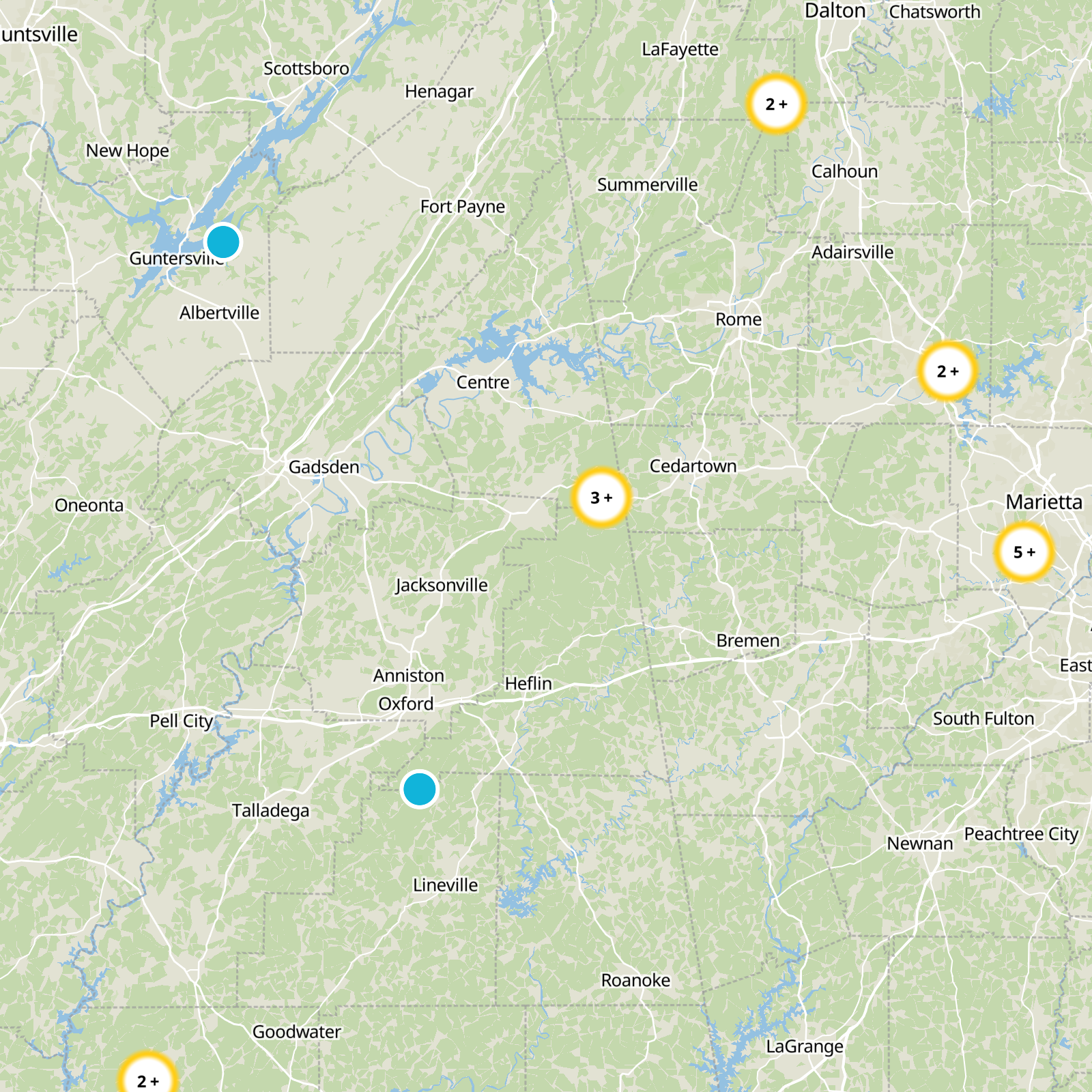 Calhoun County Static Map
