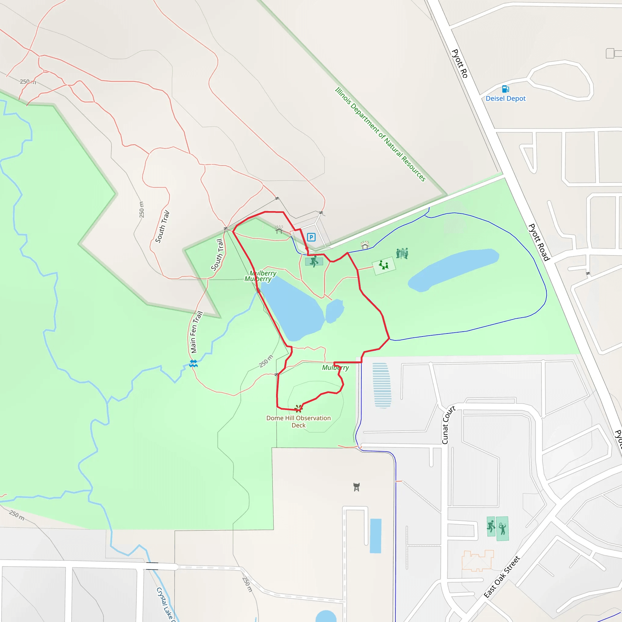 Pyott Road Loop mobile static map