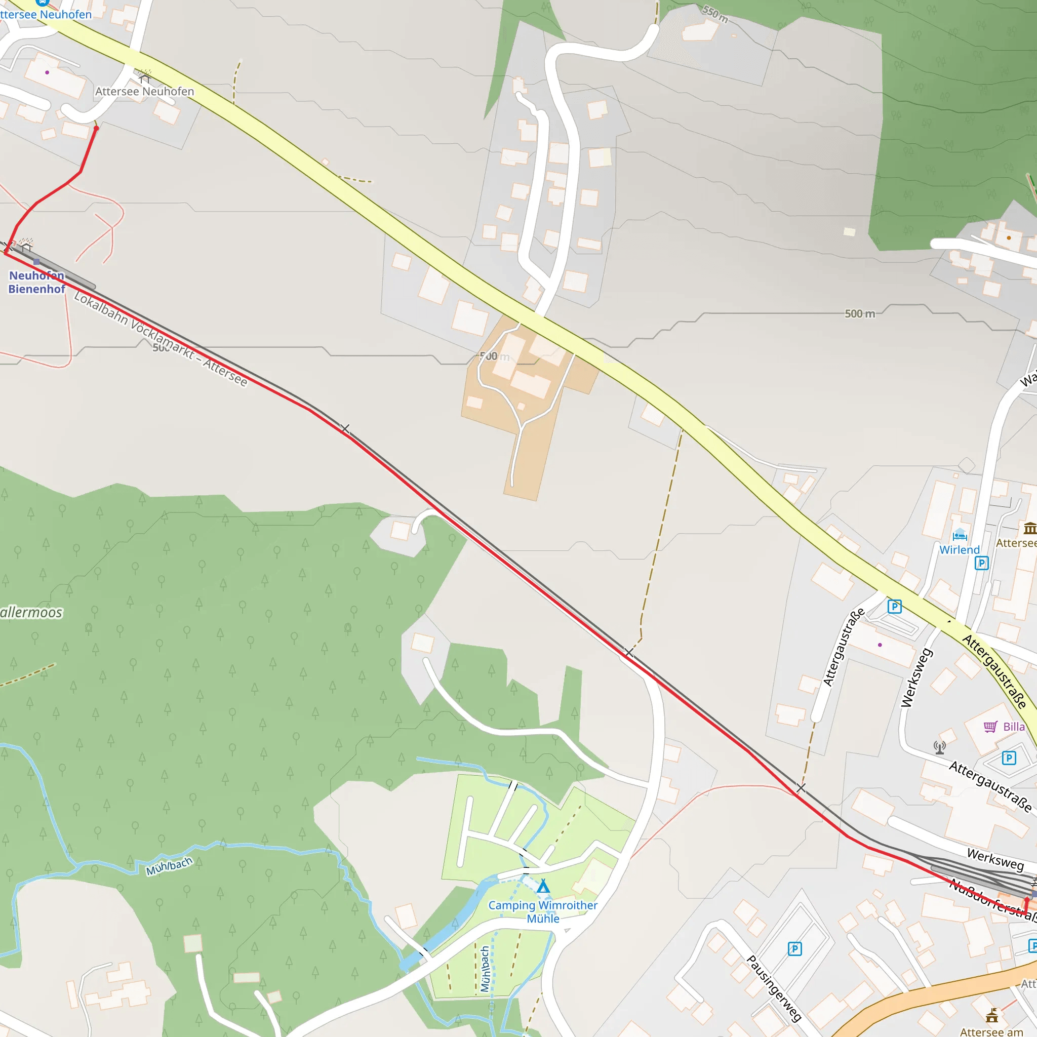 Bienenhof Attersee via Bee Trail mobile static map