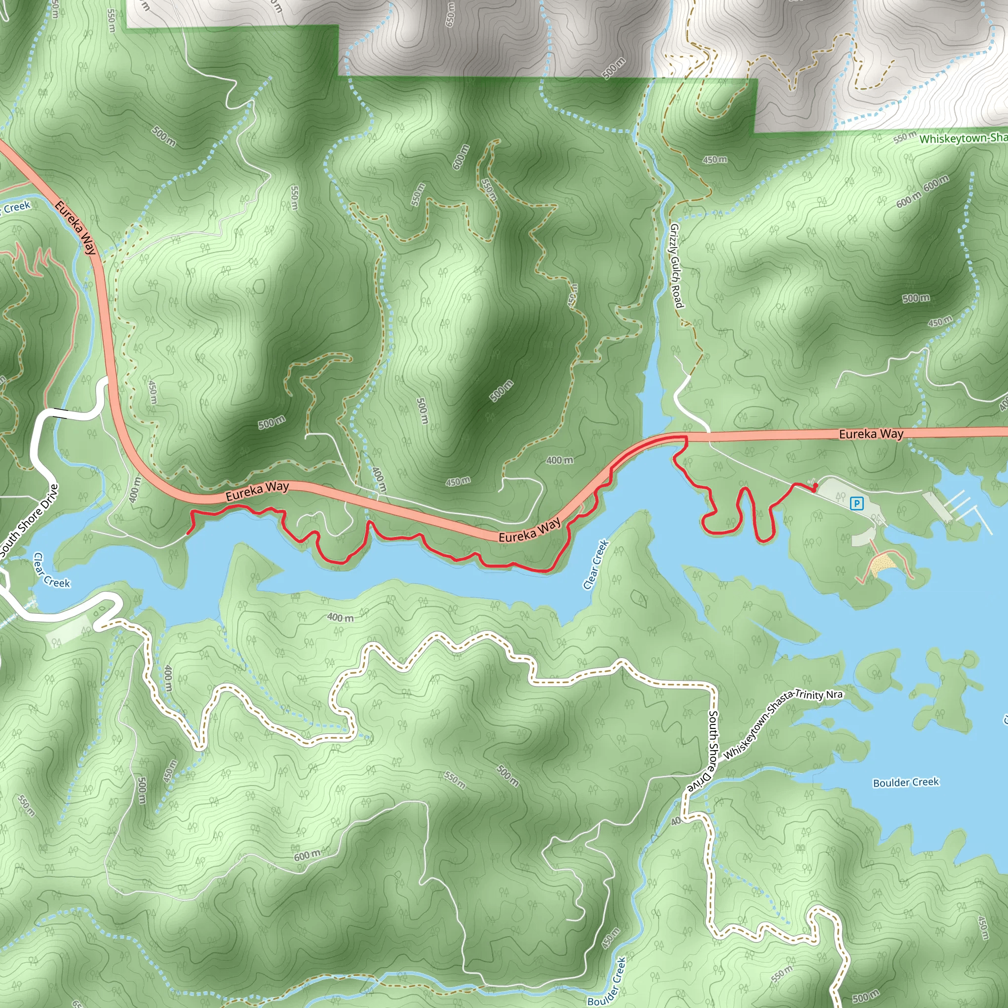 Clear Creek - Oak Bottom Campground mobile static map
