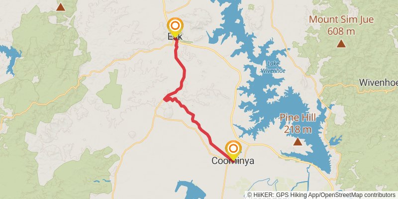 Brisbane Valley Rail Trail stage 3 Map