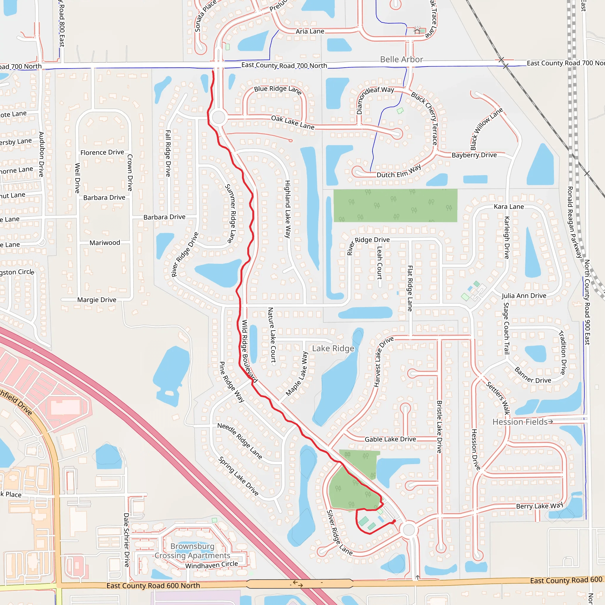 Wild Ridge Boulevard mobile static map
