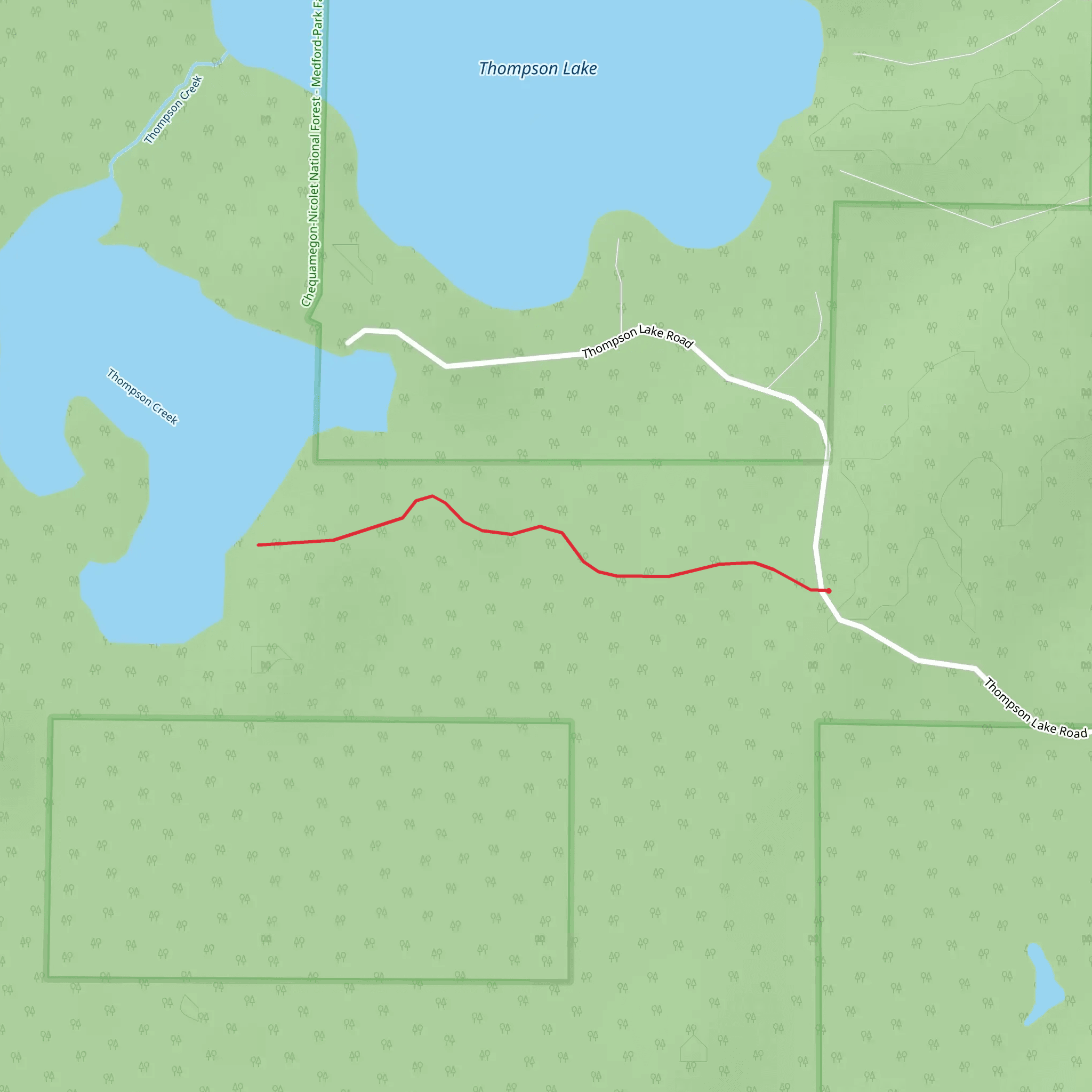 Whitcomb Lake Portage Trail mobile static map