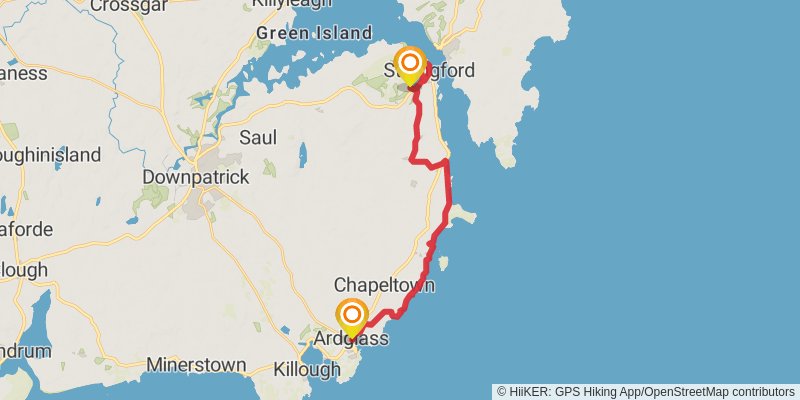 Lecale Way stage 2 Map