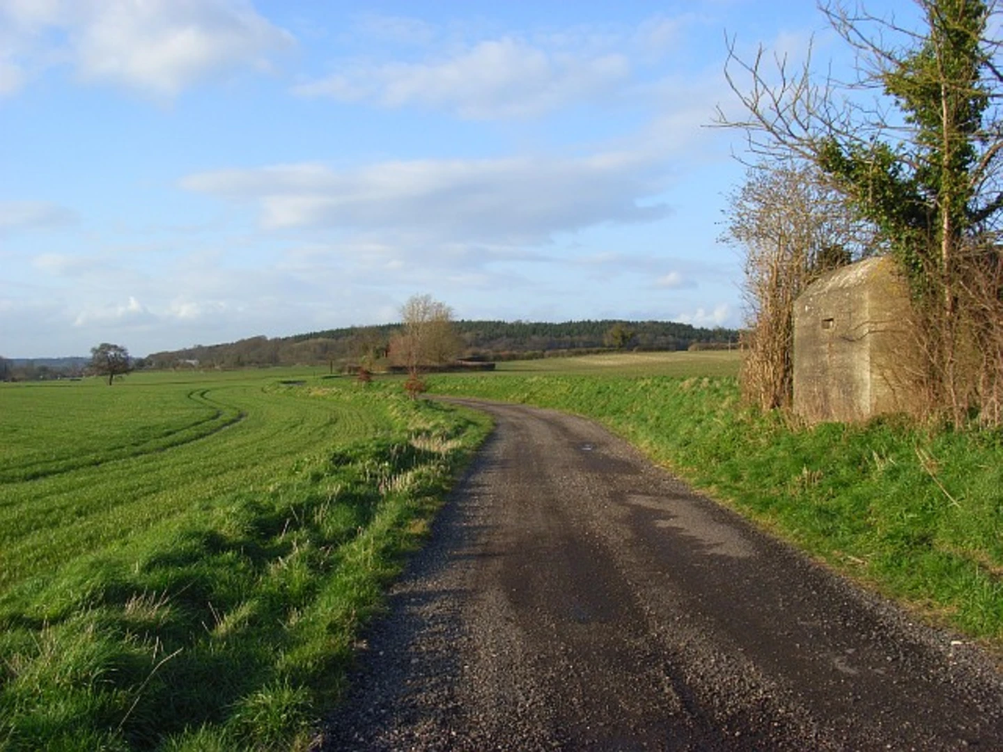 An image depicting the trail Sulham Country Park and its surrounding area.