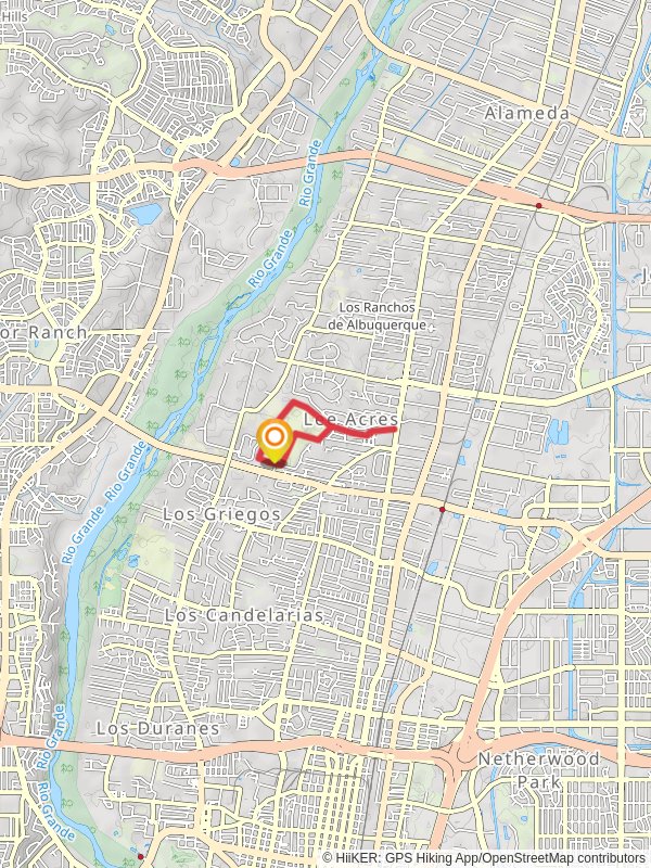 Los Poblanos Fields Loop mobile static map