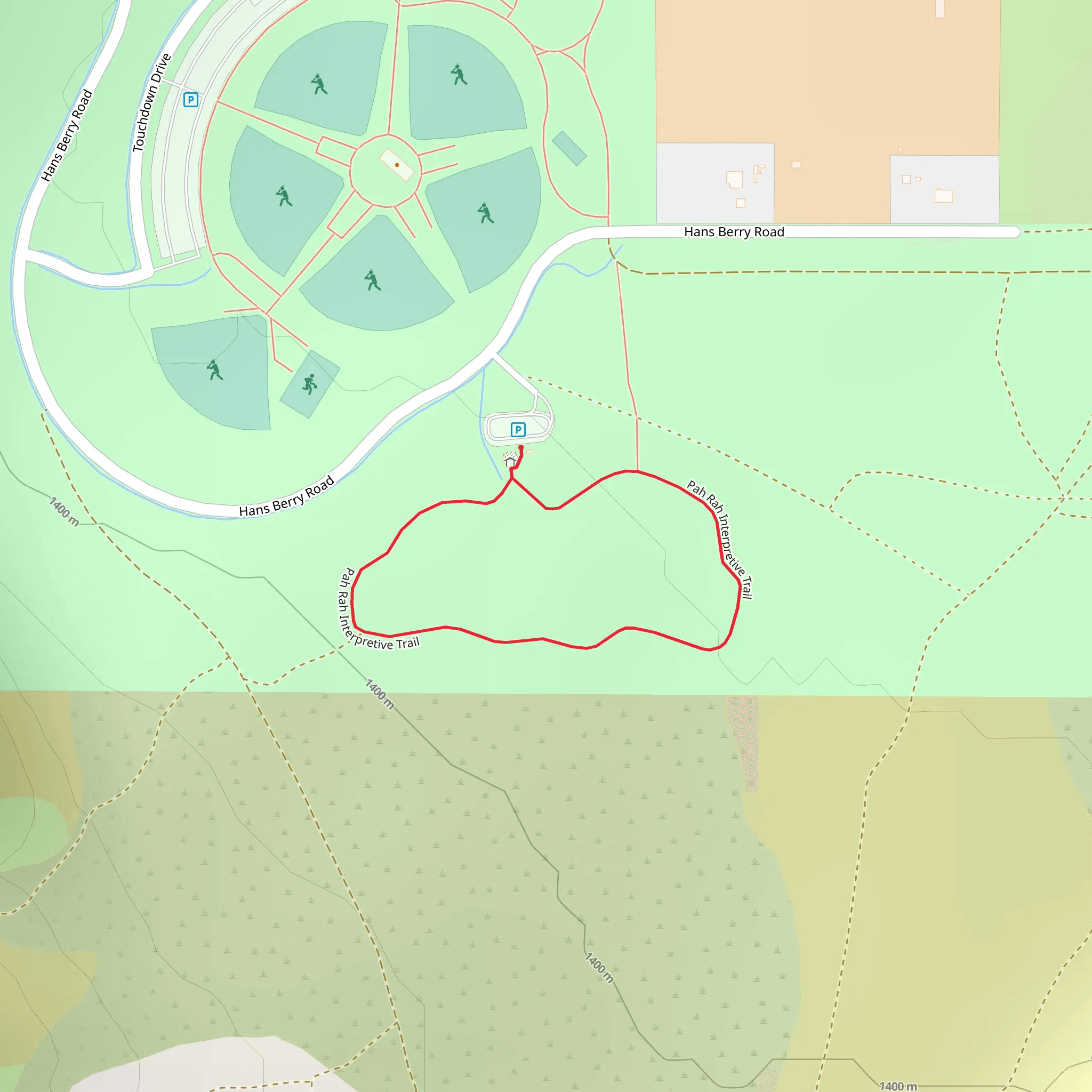 Pah Rah Interpretive Loop Trail mobile static map