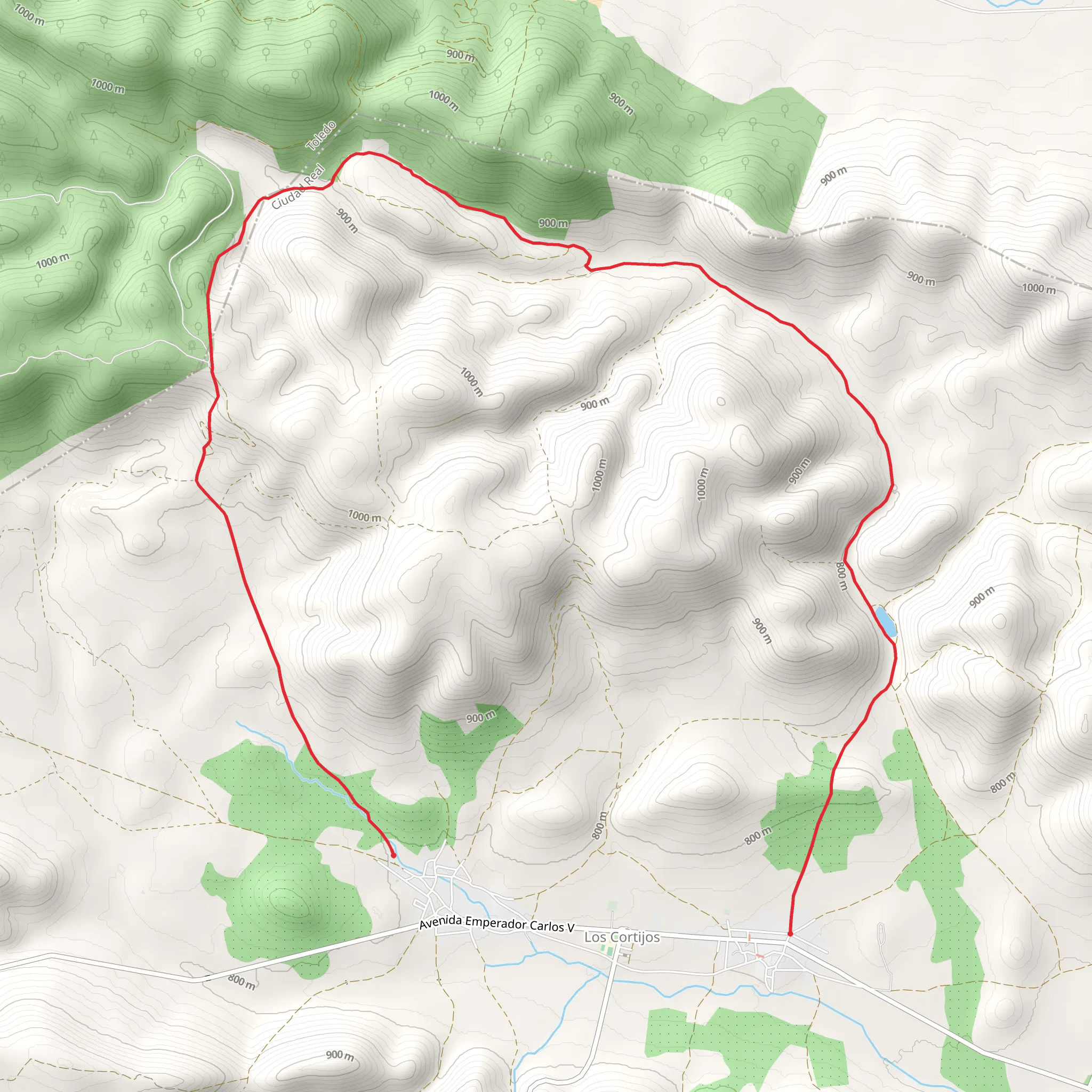 Los Cortijos - Valdeibáñez PR CR 27 mobile static map