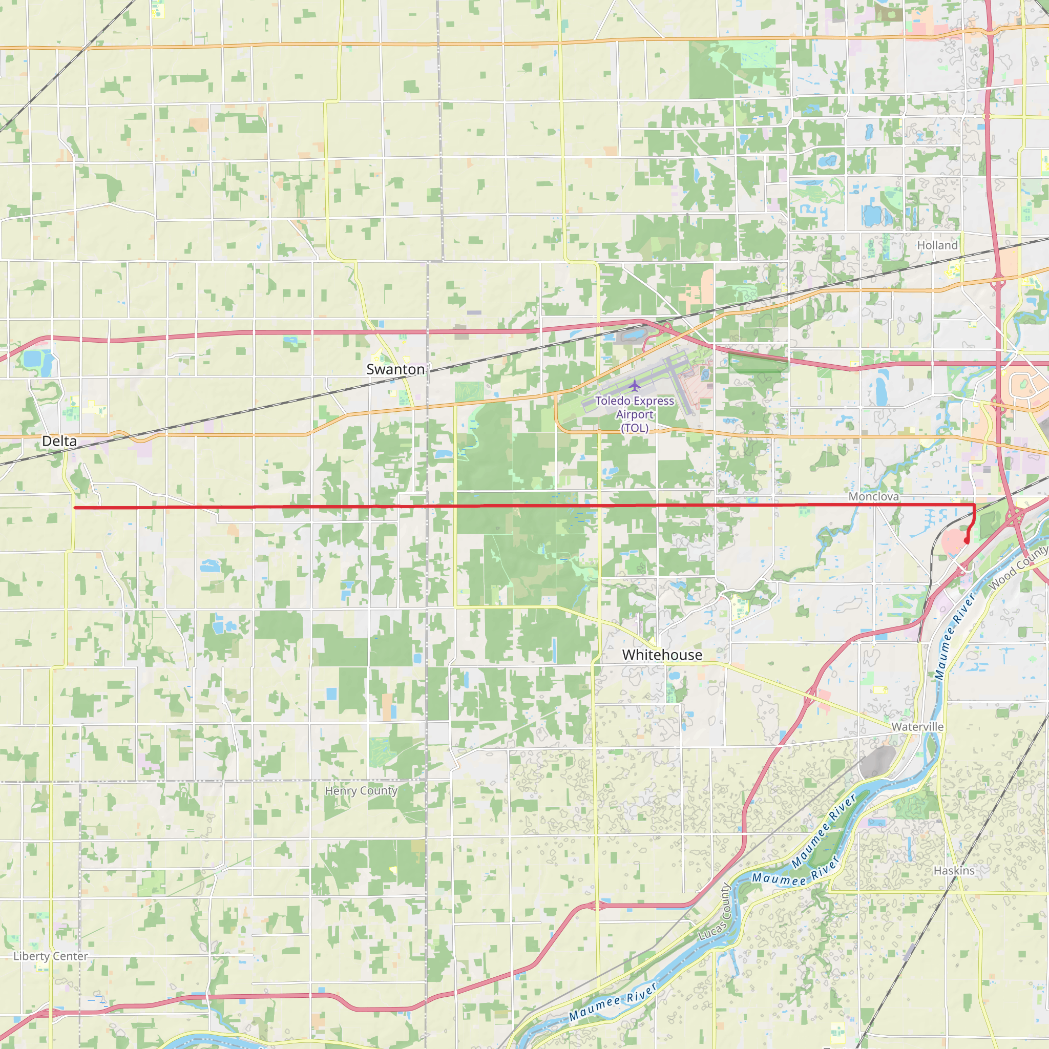 Wabash Cannonball Trail - North Fork mobile static map