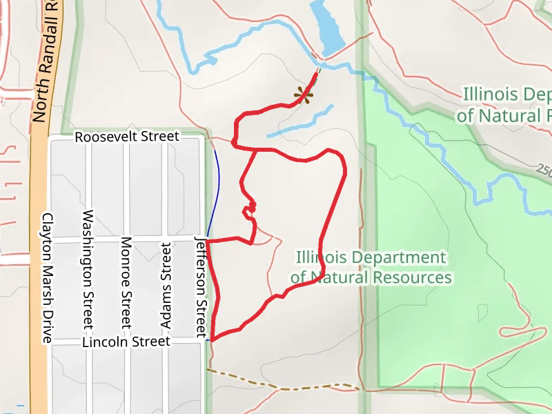 Crystal Lake Outlet via Jefferson Street Loop