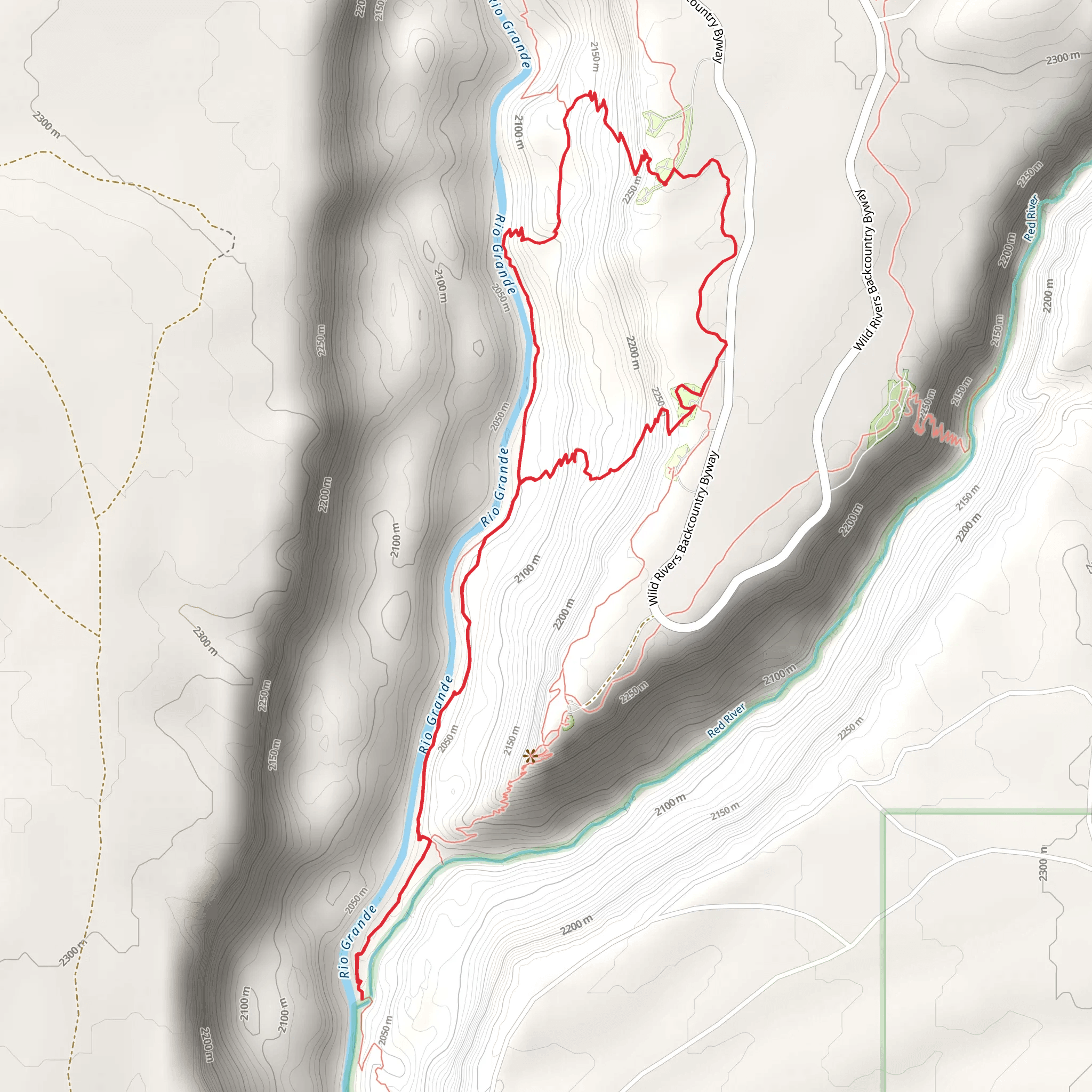 Little and Big Arsenic Loop Trail mobile static map